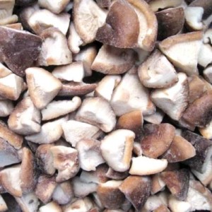 Chinese shitake mushrooms cut, frozen, 1 kg